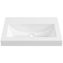 Monaco Grand Ensuite Accessible 600mm Gloss White Wall Hung Basin